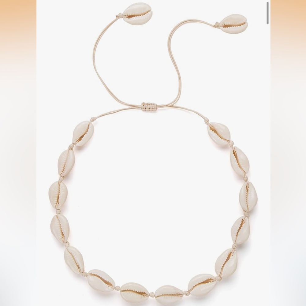 Free People White Cowrie Shell Choker Necklace - Picture 2 of 2